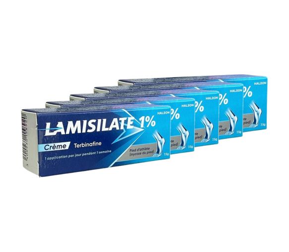 Lamisilate 1% Creme - Tube mit 7,5g (Packung mit 5) - image 1