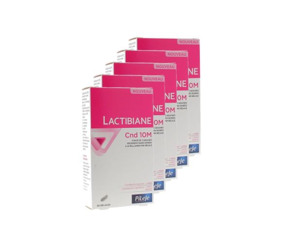 Lactibiane Cnd 10 M Pileje - Packung mit 30 Kapseln (5er Pack)
