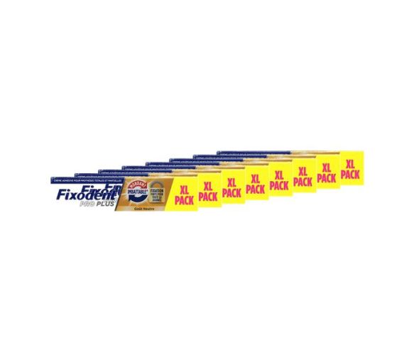Fixodent Pro Plus neutrale Haftcreme - 57g Tube (8er Pack)