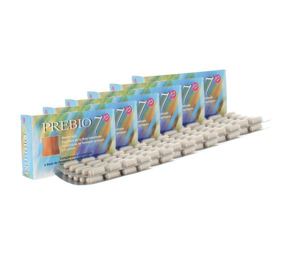 Prebio 7 10 flacher Bauch Ernährungskonzept - Packung mit 40 Kapseln (6er Packung)
