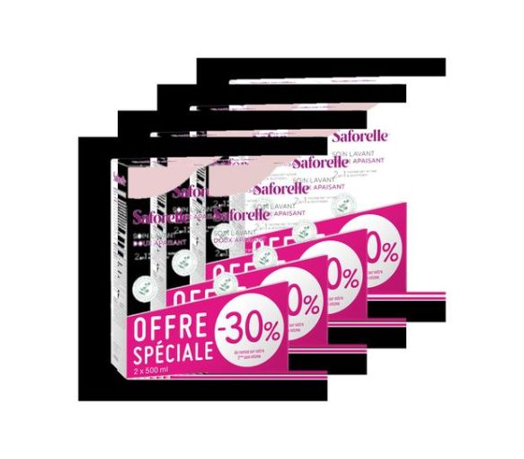 Saforelle sanft reinigende Intimpflege - 2 Flaschen zu je 500 ml (4er Pack) - image 1