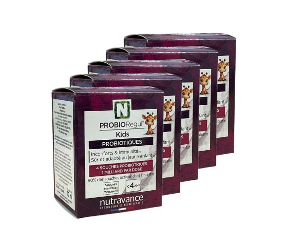 ProbioRegul Kinder Probiotika Nutravance - Pipettenflasche mit 10 ml (Packung mit 5) - image 1