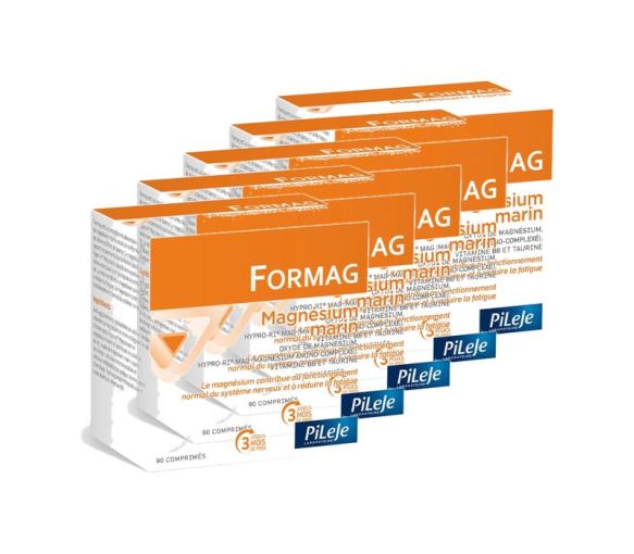 Formag Tabletten zur Verringerung von Müdigkeit Pileje - Packung mit 90 Tabletten (5er Pack)