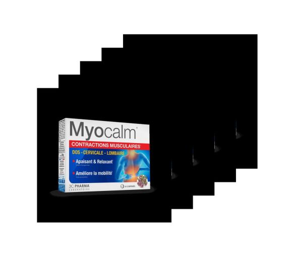 Myocalm Muskelkontraktionen 3C Pharma - Packung mit 30 Tabletten (5er Pack)