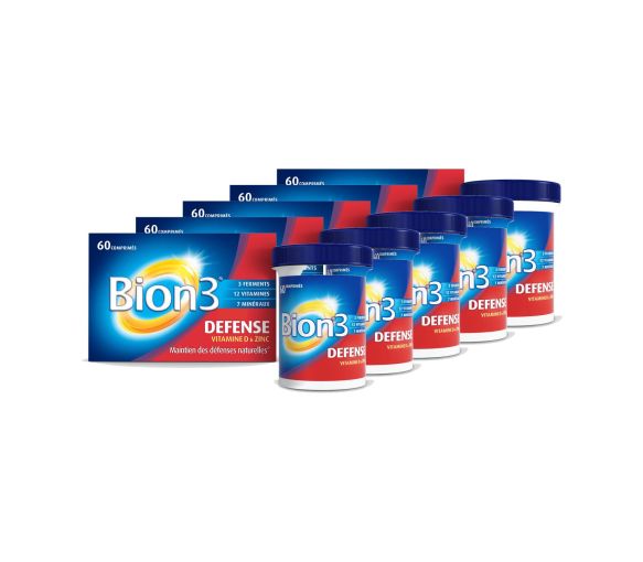 Bion 3 adulte Défense - 60 comprimés (lot de 5) - image 1