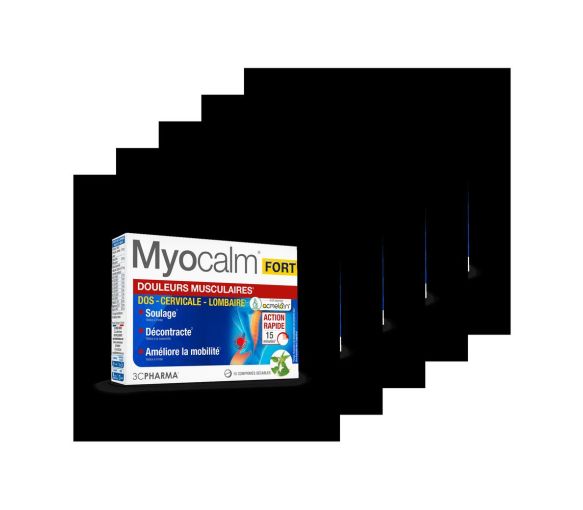 Myocalm Fort Muskelbeschwerden 3C Pharma - Packung mit 15 teilbaren Tabletten (5er Pack)