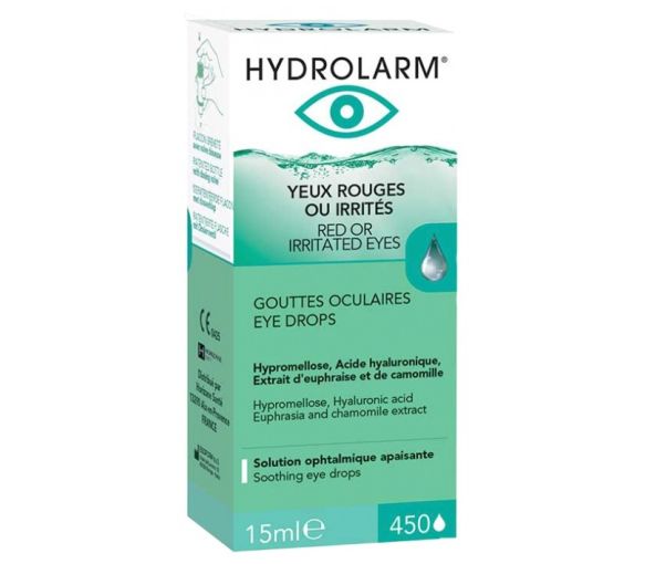 Hydrolarm rote oder gereizte Augen Augentropfen Horizane - Flasche mit 15 ml
