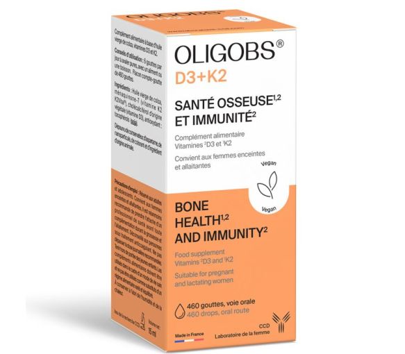 Oligobs D3+K2 Ccd - Tropfenflasche mit 460 Tropfen