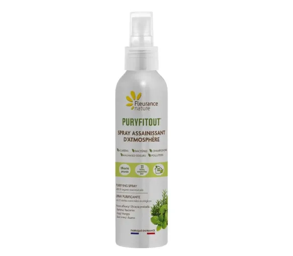 Puryfitout Desinfektionsspray mit 31 ätherischen Ölen Fleurance Nature - 200ml Spray