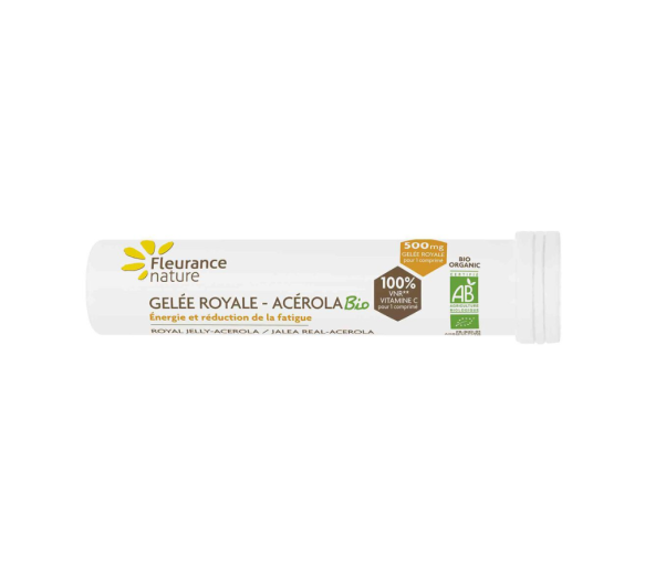 Bio Acerola Gelee Royale Fleurance Nature - Tube mit Kaubonbons - image 1