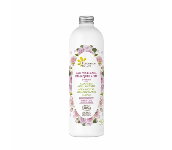 Mizellen-Reinigungswasser mit Rose Fleurance Nature - Flasche mit 400ml