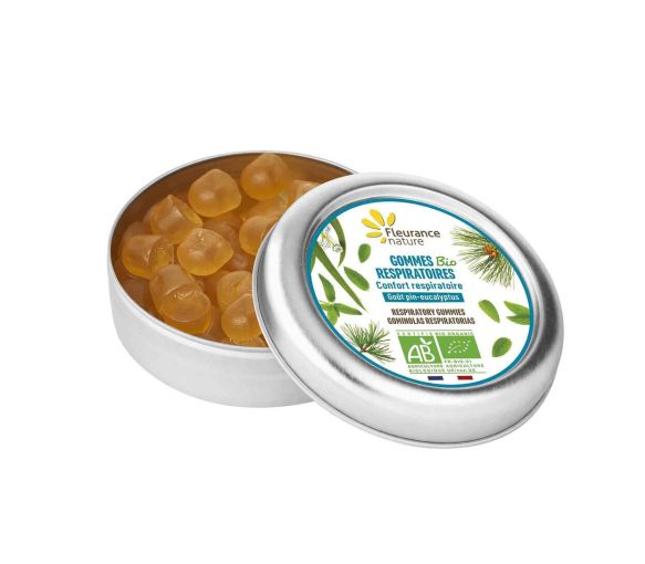 Bio Atemgummis Fleurance Nature - 35g Box - image 1