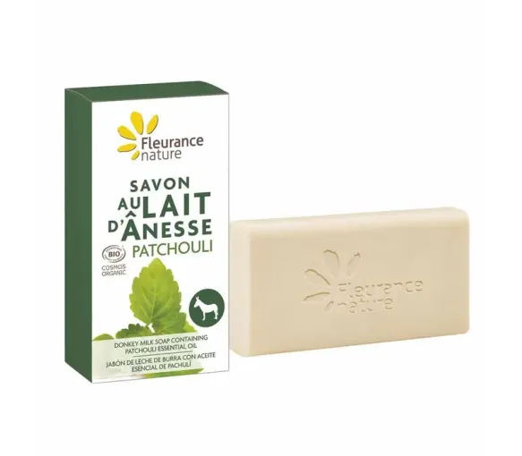 Seifen mit Bio-Eselmilch Patchouli Fleurance Nature - 100g Stück
