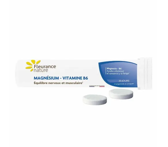 Magnesium Vitamin B6 Fleurance Nature - Tube mit 20 Tabletten