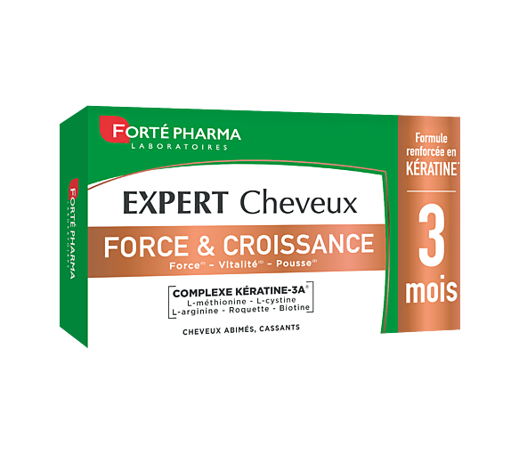 Experte Haare Kraft & Wachstum Forté Pharma - Packung mit 90 Tabletten