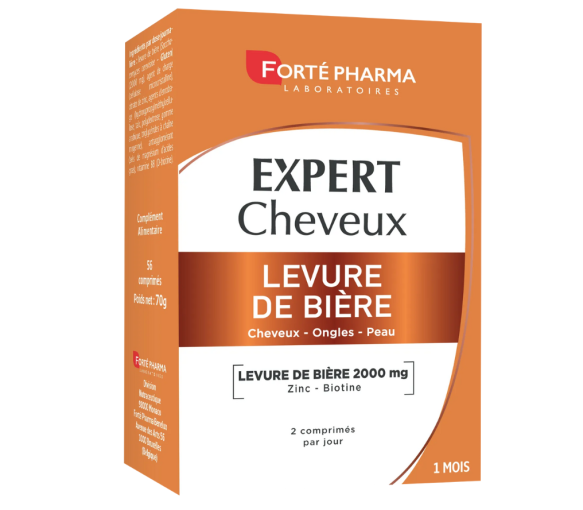 Experte Haarbierhefe Forté Pharma - Packung mit 56 Tabletten