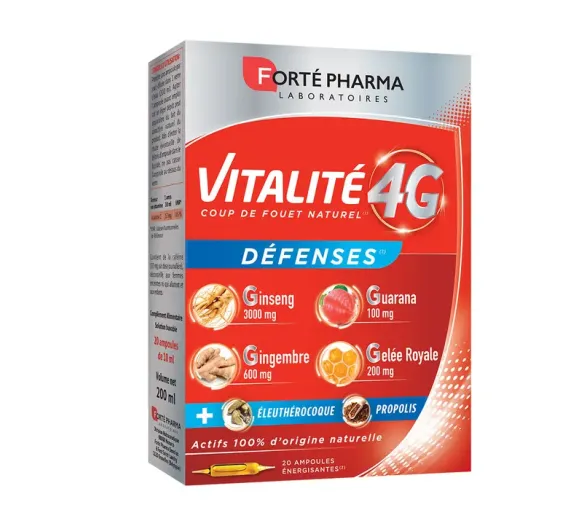 Vitalität 4G Abwehr Forte Pharma - Packung mit 20 Ampullen à 4 g - image 1