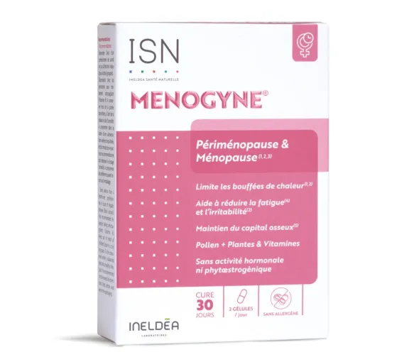 Menogyne Perimenopause und Menopause ISN - Packung mit 60 Kapseln - image 1