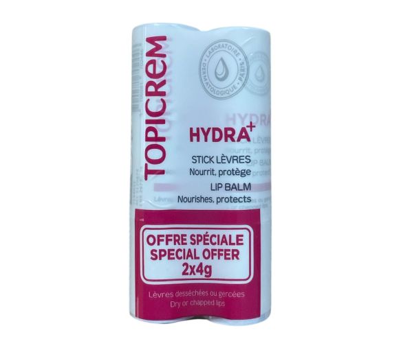 Hydra+ Lippenstift für trockene oder rissige Lippen Topicrem - 2 Stifte à 4g - image 1