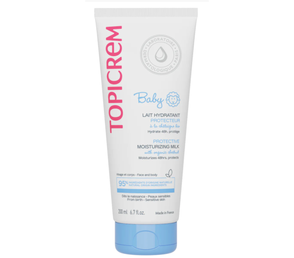 Feuchtigkeitsspendende Schutzmilch Baby Topicrem - 200ml Tube - image 1