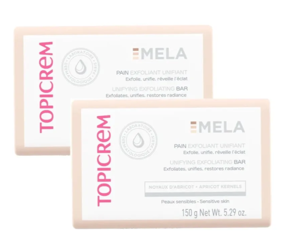 Mela Peeling-Seife von Topicrem - 2er-Pack à 150 g