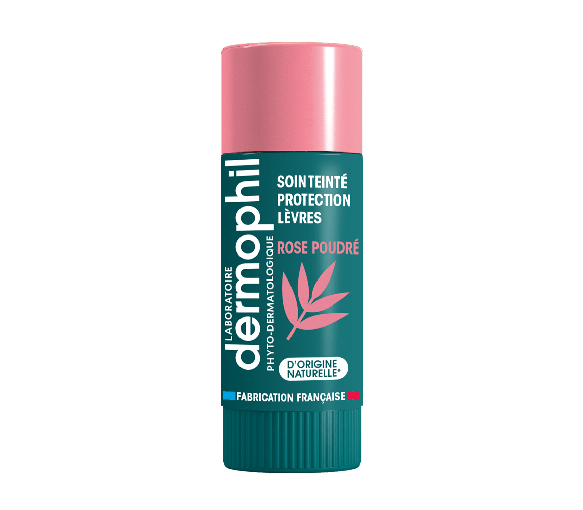 Lippenbalsam getönt in Puderrosa Dermophil - Stick mit 4g