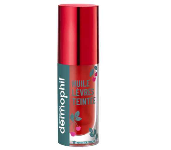 Getöntes Lippenöl rot Dermophil Indien - Flasche 5 ml