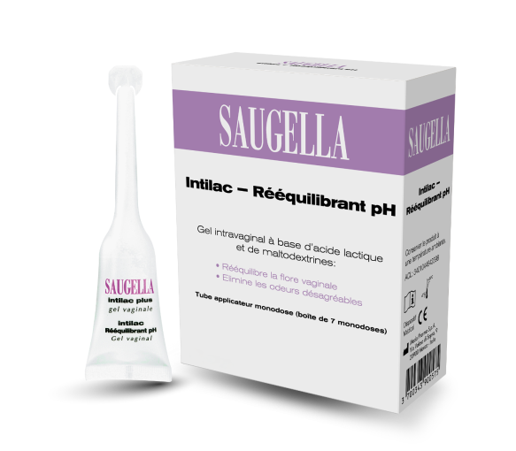 Intravaginales Gel intilac pH ausgleichend saugella Mylan - Packung mit 7 Einzeldosen zu 5 ml - image 1