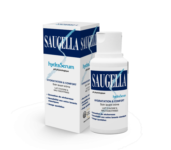 HydraSerum pH physiologisches Intimpflege-Reinigungsprodukt Saugella - Flasche mit 200 ml - image 1