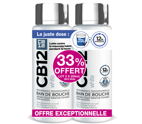 Mundspülung White CB12 - 2er Pack à 250 ml - image 2