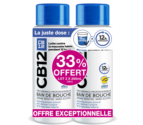 Mundspülung Geschmack Minze CB12 - 2x250 ml Packung - image 1
