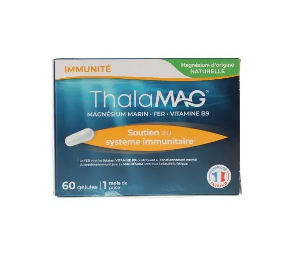 Meeresmagnesium unterstützt das Immunsystem Thalamag - Packung mit 60 Kapseln