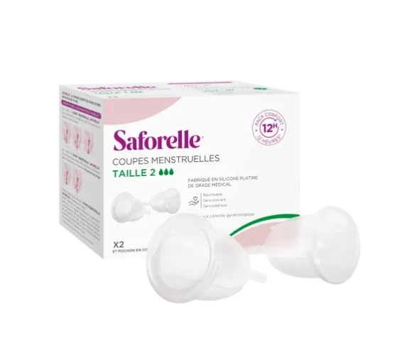Menstruationstassen Größe 2 Saforelle - 2 Menstruationstassen