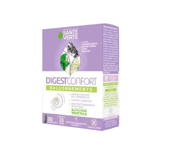 Digestconfort Blähungen Gesundheit Grün - Packung mit 30 Tabletten - image 1