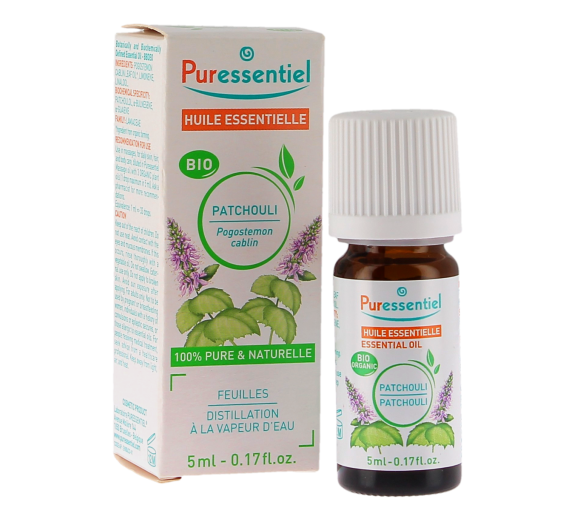 Bio-Patchouli ätherisches Öl Puressentiel - 5ml Tropfflasche - image 1