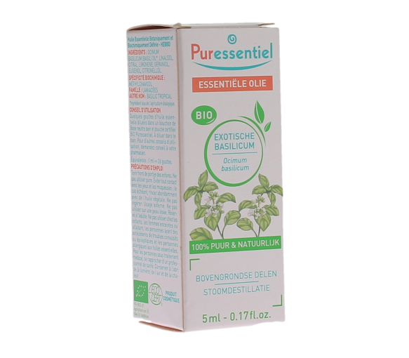 Bio-Basilikum ätherisches Öl Puressentiel - Flasche mit 5 ml