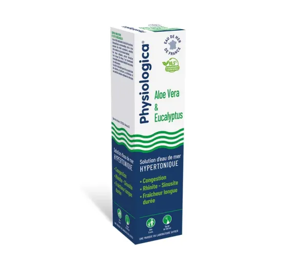 Physiologica hypertonische Meerwasserlösung Aloe Vera & Eukalyptus Gifrer - Spray mit 120 ml