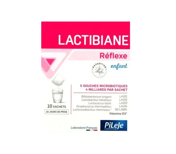 Lactibiane Reflex Kinder Mikrobiota Pileje - Packung mit 10 Beuteln