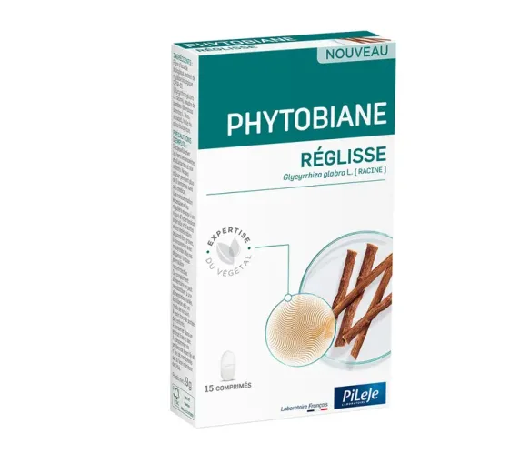 Phytobiane Süßholz Pileje - Packung mit 15 Tabletten