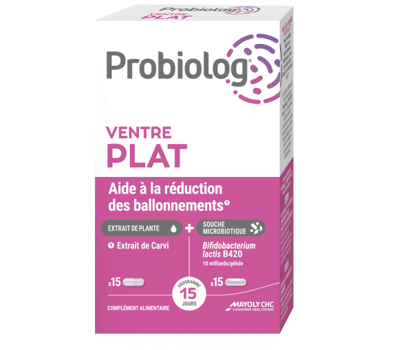 Probiolog Flacher Bauch Mayoly Spindler - Packung mit 30 Kapseln