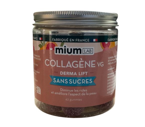 Collagen VG Derma Lift ohne Zucker Mium Lab - Dose mit 42 Gummibärchen - image 1