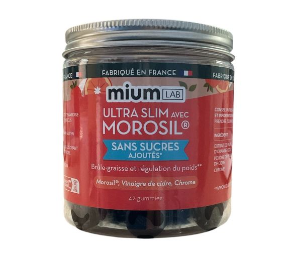 Ultra slim mit Morosil ohne Zuckerzusatz Mium Lab - 42 Gummies Dose - image 1
