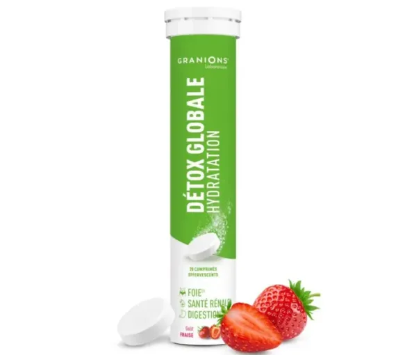 Détox globale hydratation Granions - tube de 20 comprimés effervescents - image 1