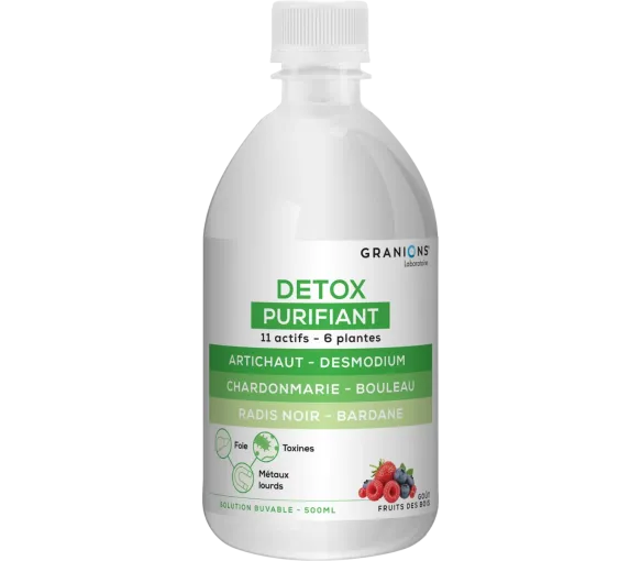 Entgiftendes Reinigungsgel mit Waldfruchtgeschmack Granions - Flasche mit 500ml