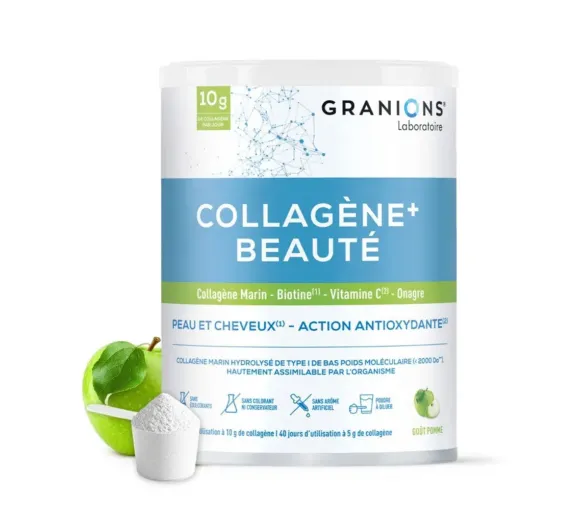 Kollagen+ Schönheit Apfelgeschmack Granions - 215g Dose