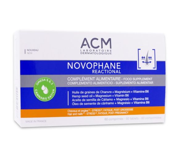 Novophane reaktionales ACM - Packung mit 60 Tabletten