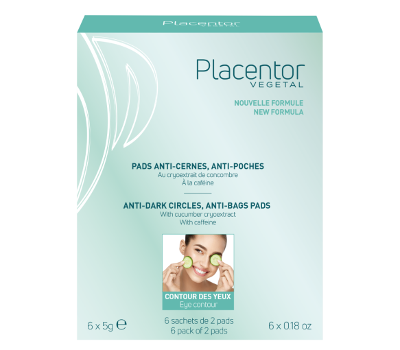 Augenpads gegen Augenringe und Schwellungen Placentor - Packung mit 6x2 Pads - image 1