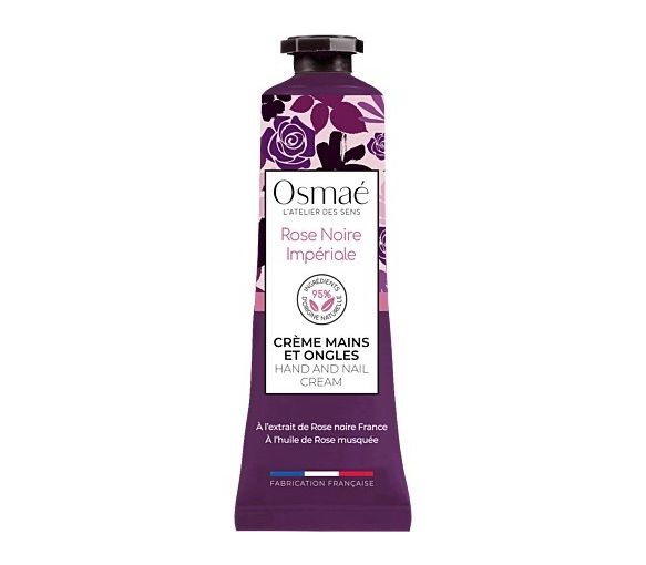Imperiale schwarze Rose Hand- und Nagelcreme Osmaé - 30ml Tube