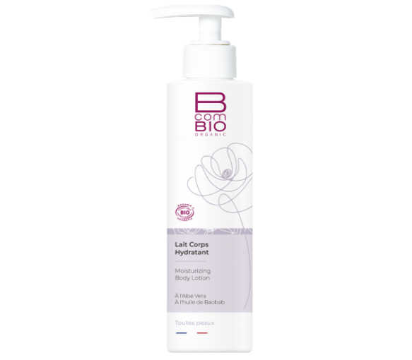 Körperfeuchtigkeitsmilch BcomBIO - Pumpflasche mit 200 ml