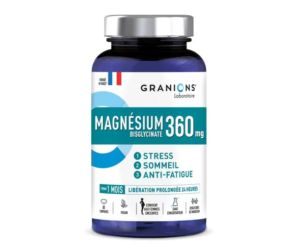 Magnesiumbisglycinat 360 mg Granions - Packung mit 60 Tabletten - image 1